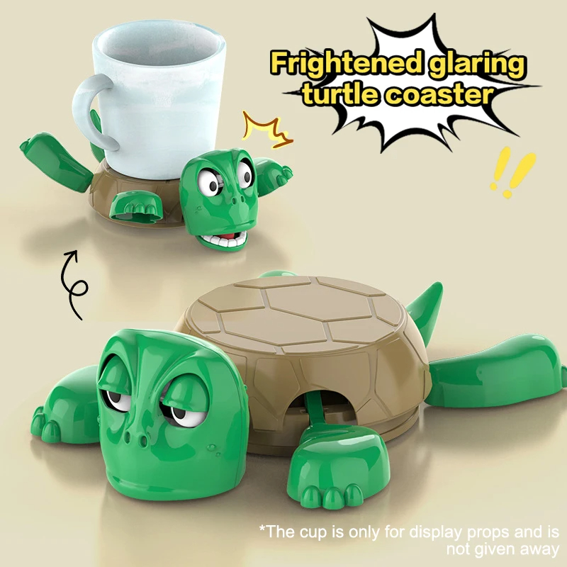 Coffee Tea Flask - Creatieve Coaster Turtle Cup Pad Thee