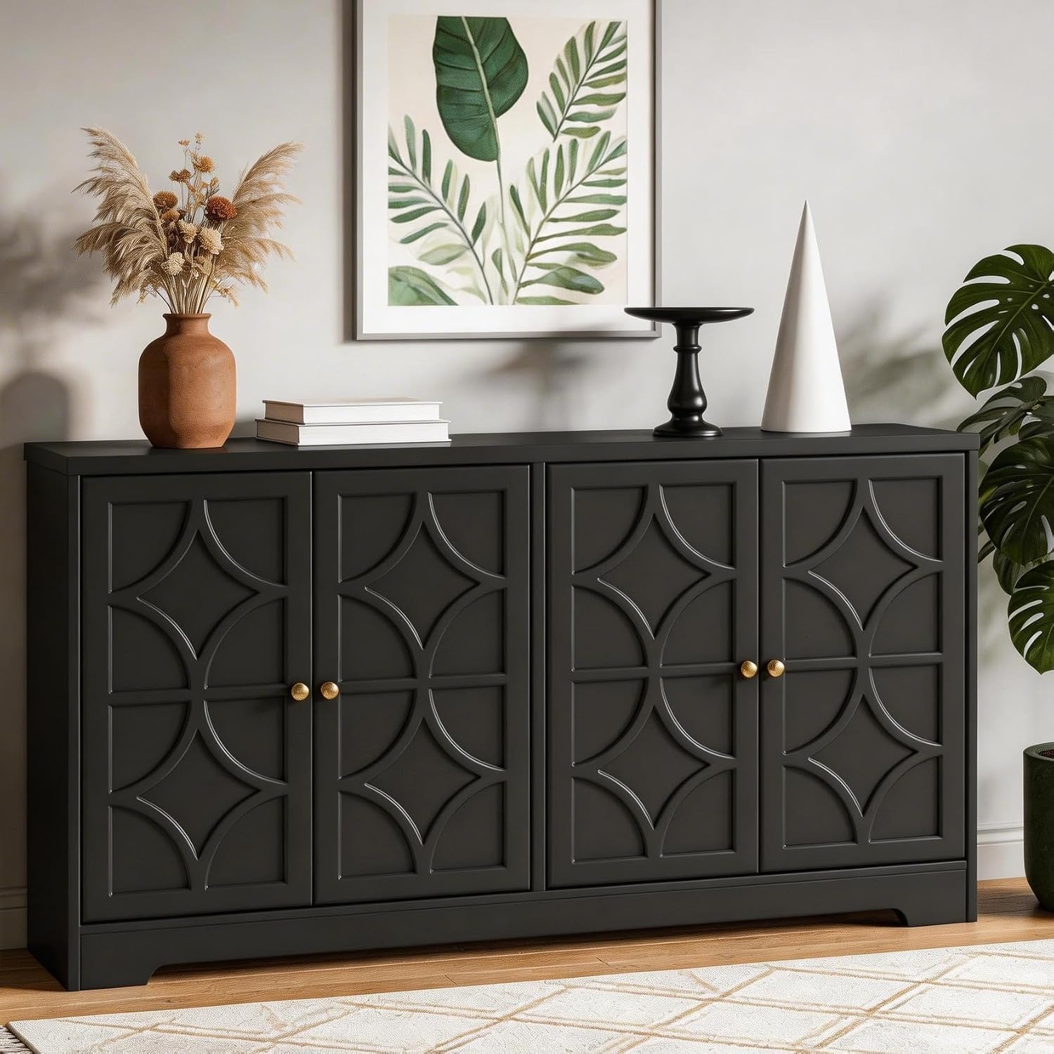 Coffee & Tea Difabis - Buffetkast met opbergruimte, 56 inch, modern