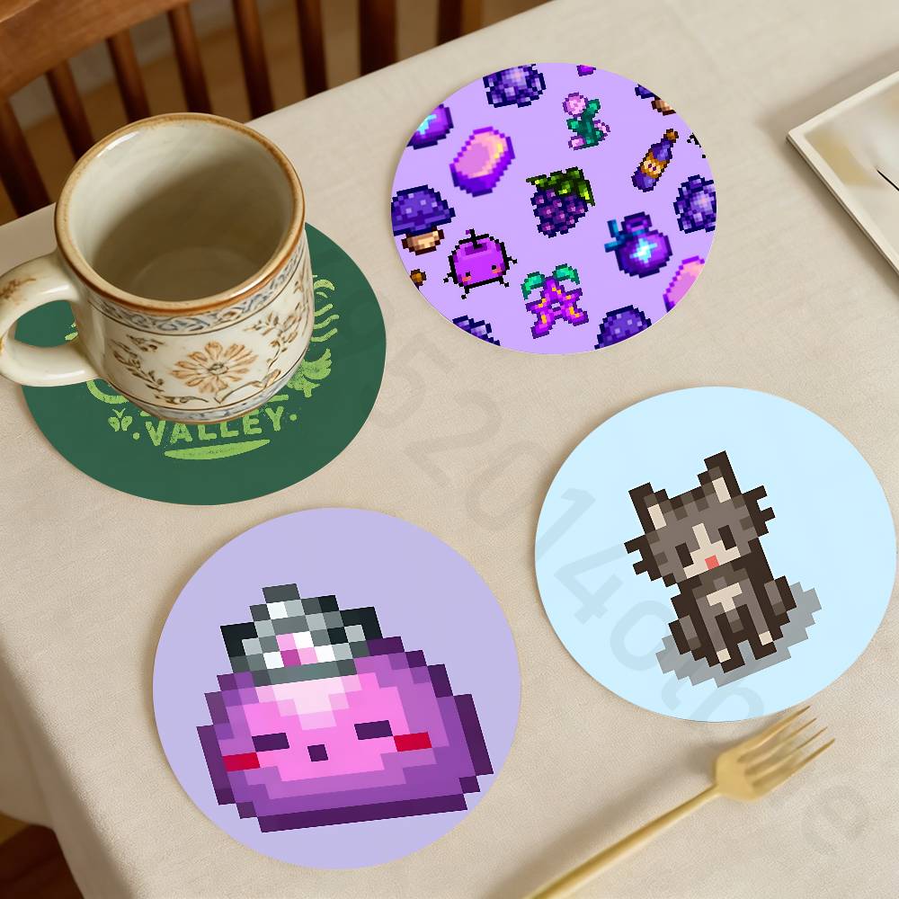 Valley Tea And Coffee - S-Stardew V-Valley Houten bekeronderzetter Thee Koffie