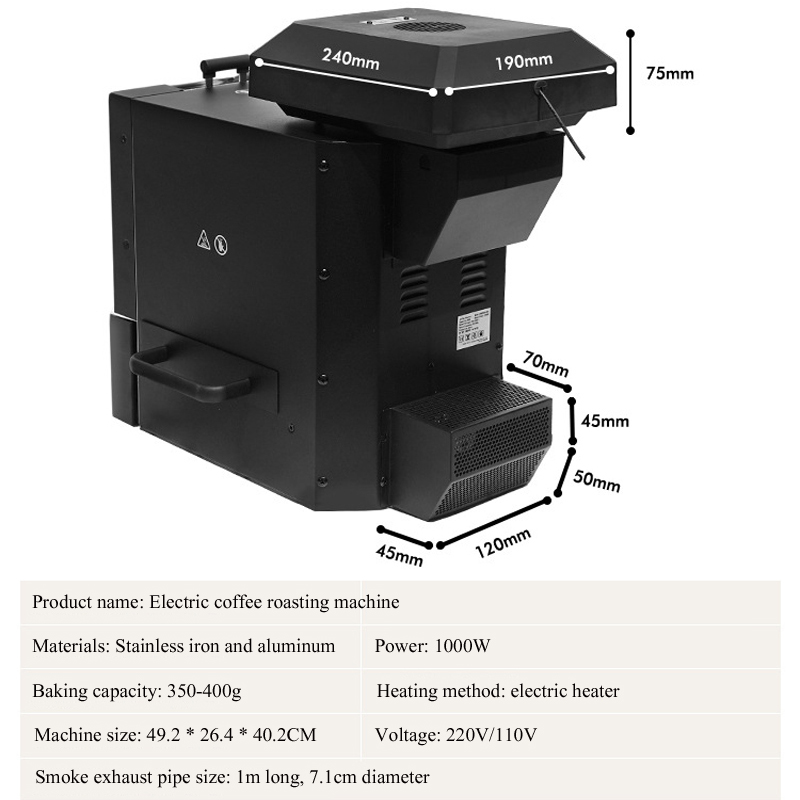 1000W elektrische koffiebonen  - Coffee Bean recensie en prijs