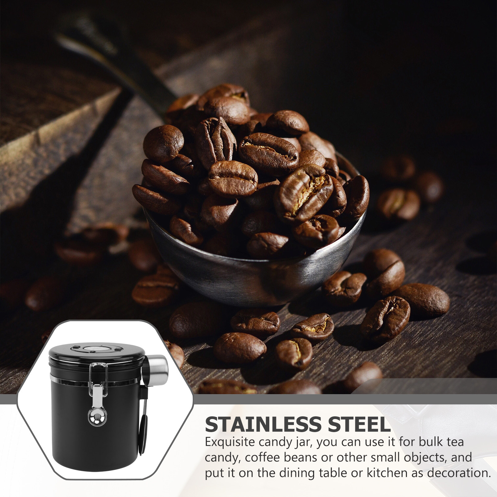 1 stuks koffiebonen opbergcont - Coffee Tea Bean recensie en prijs