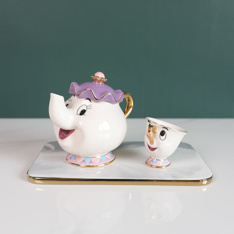 Hete theepot cartoon Belle en  - Coffee Tea Flask recensie en prijs