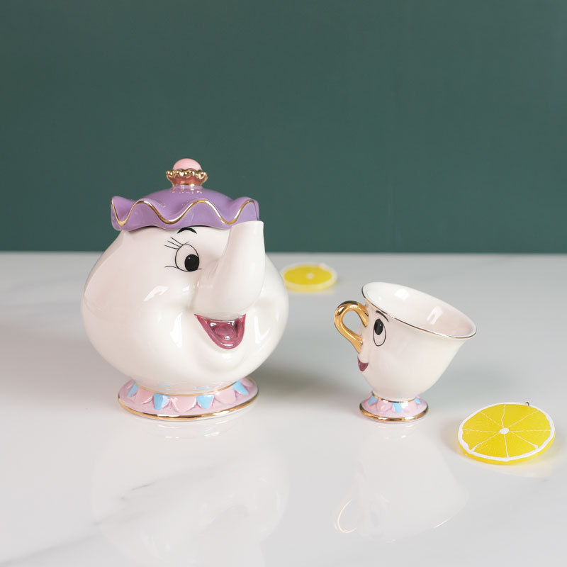 Hete theepot cartoon Belle en  - Coffee Tea Flask recensie en prijs
