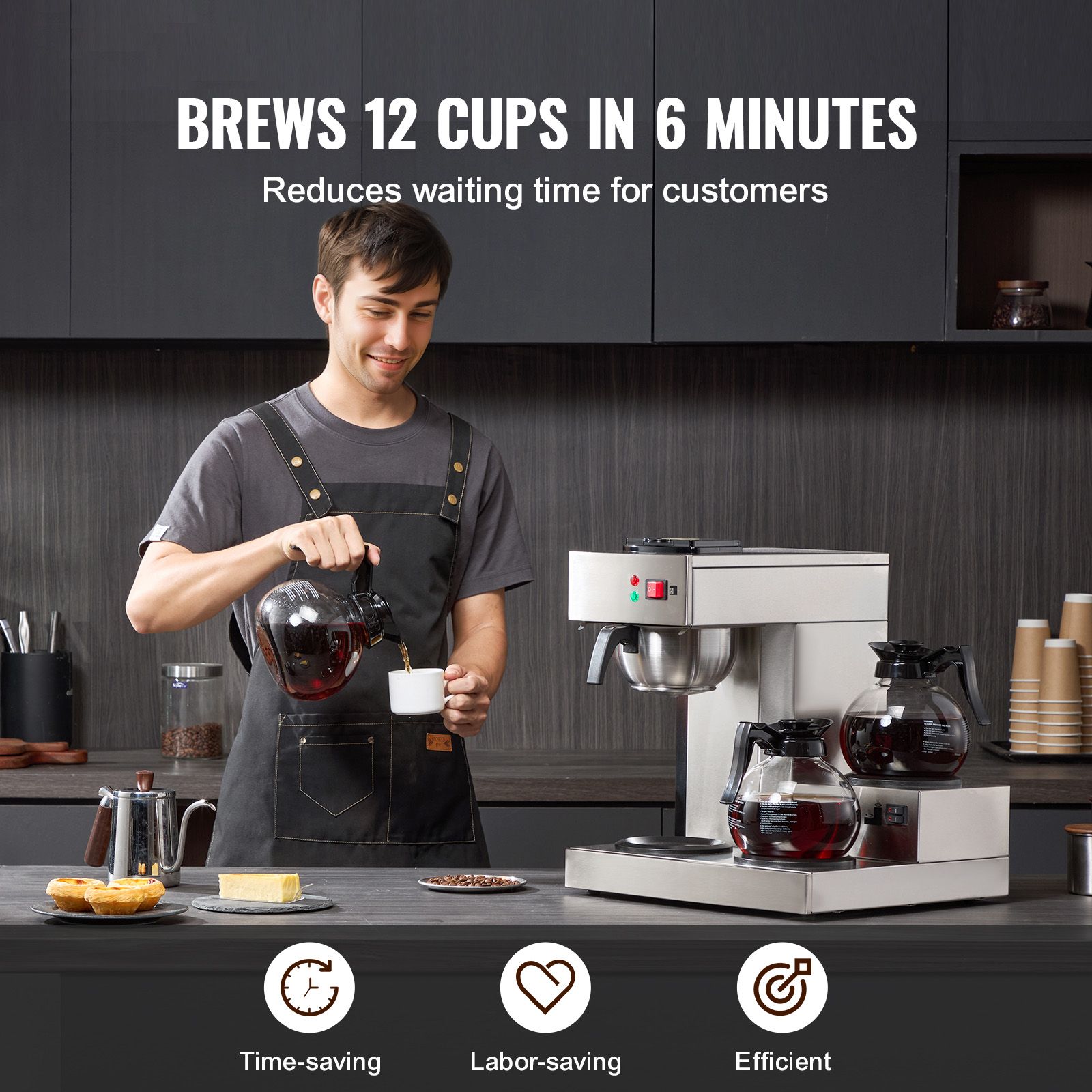 12-kops commercieel druppelkof - Coffee & Tea Difabis recensie en prijs