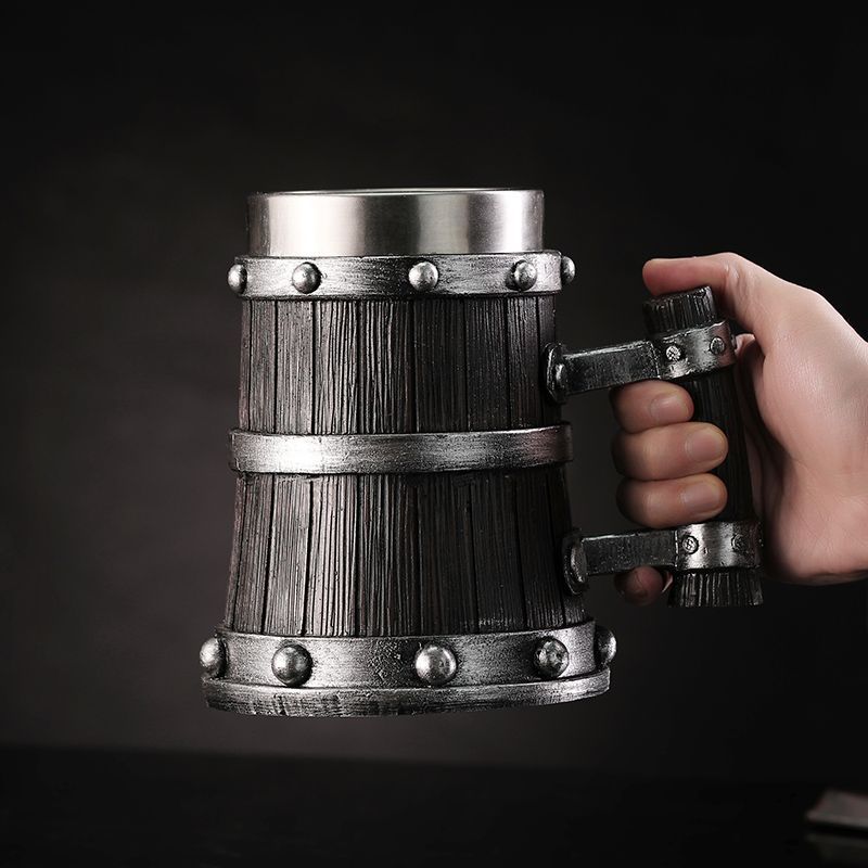 Houtnerf Bierglas Hars Roestvr - Coffee Tea Flask recensie en prijs