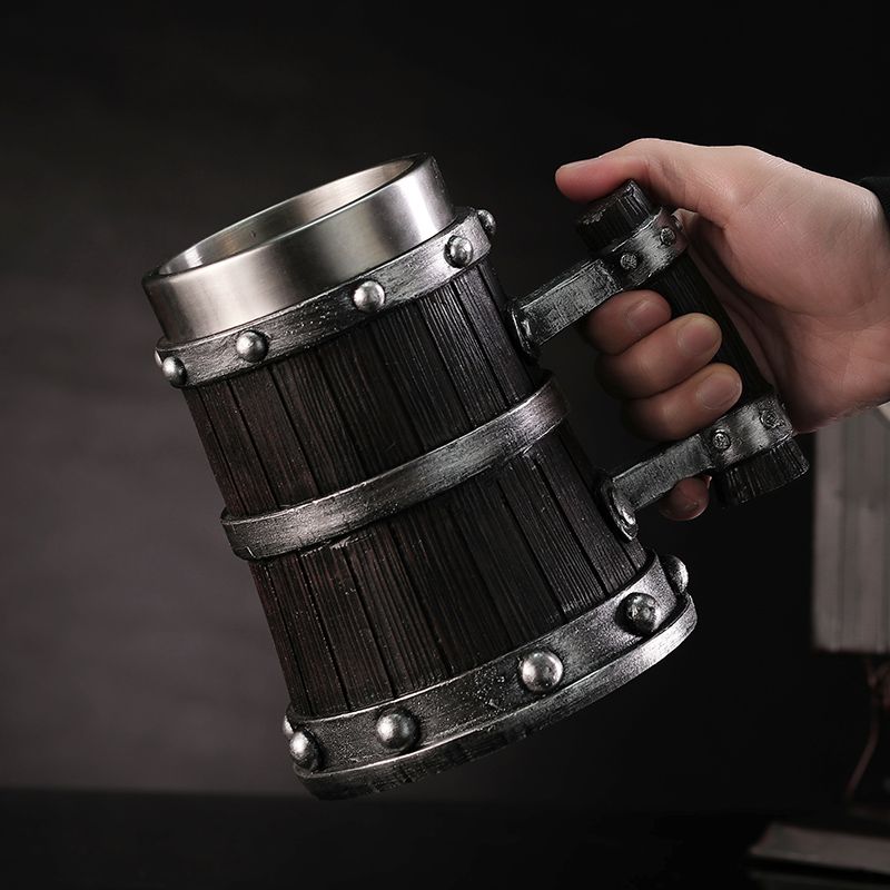 Houtnerf Bierglas Hars Roestvr - Coffee Tea Flask recensie en prijs