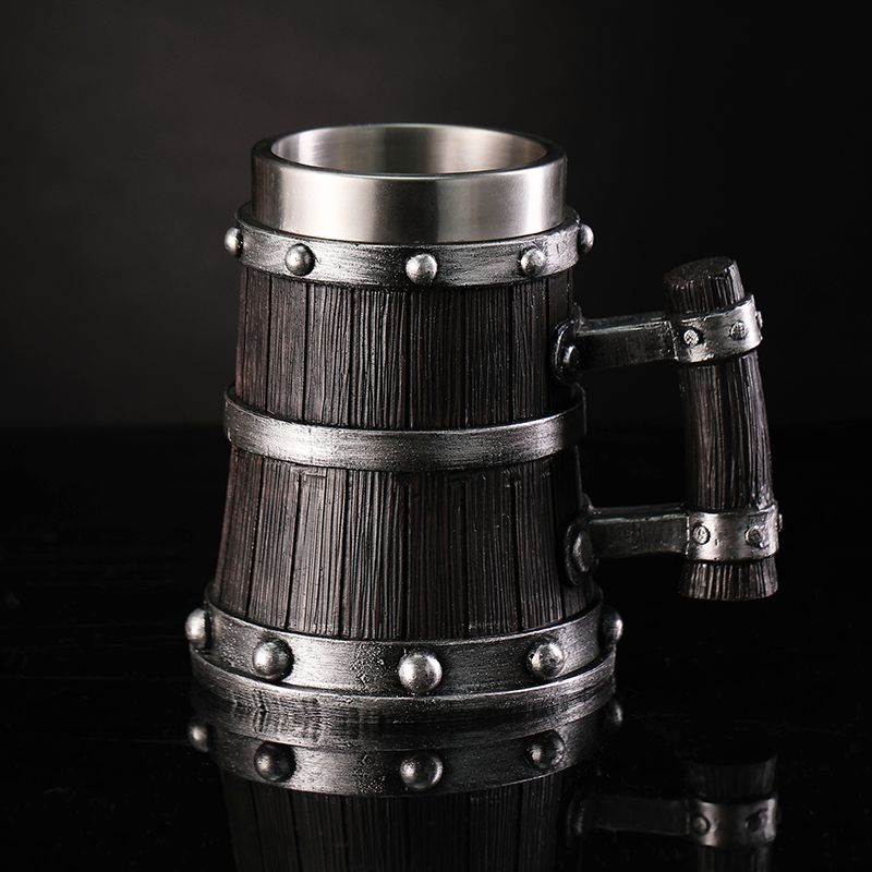 Houtnerf Bierglas Hars Roestvr - Coffee Tea Flask recensie en prijs