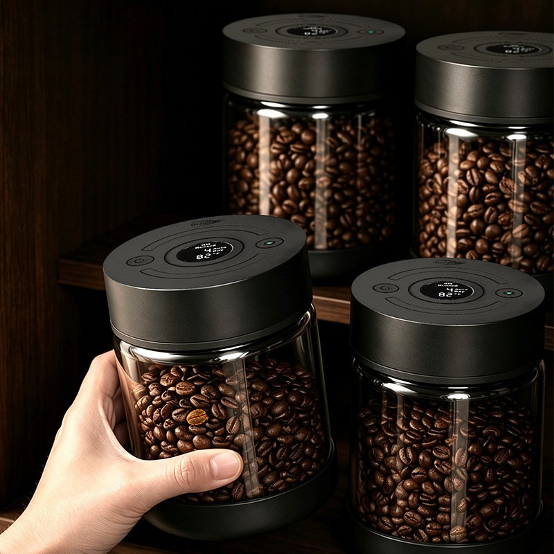 Koffiebonen opslagtank met dig - Coffee Tea Bean recensie en prijs